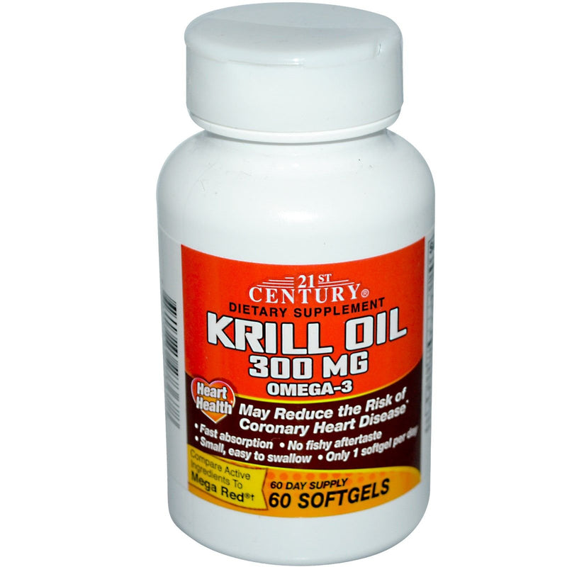 21st Century 21st Century® Krill Oil – 350mg – 60 Softgels Vitamins & Supplements