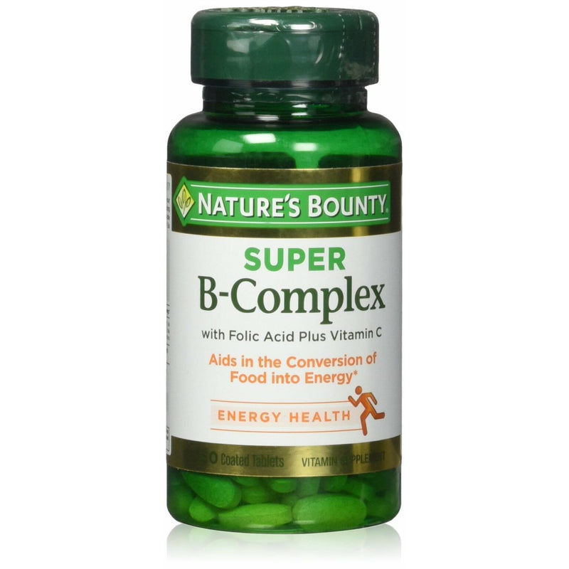 Nature's Bounty Nature's Bounty Super B Complex With Folic Acid Plus Vitamin C Tablets Vitamins & Supplements