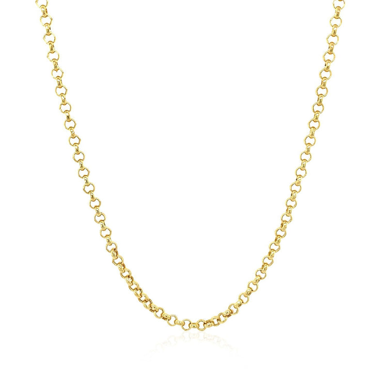 Bids.com 2.3mm 14k Yellow Gold Rolo Chain Necklaces