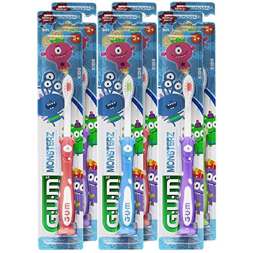 Sunstar Sunstar Gum Toothbrush Kids Monsterz Soft Toothbrushes