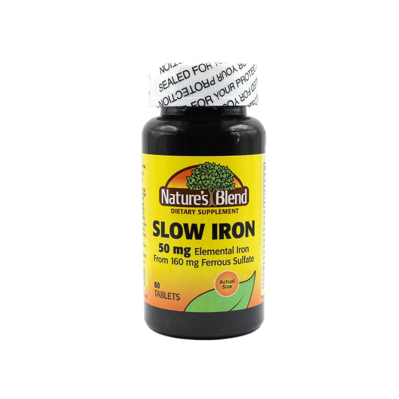 Nature's Blend Nature's Blend Slow Iron 50 Mg Tablets 60Ct Vitamins & Supplements