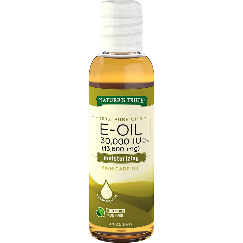 Nature's Truth Nature's Truth E-Oil Skin Care Oil Lemon Scented, 30000 IU, 4 Oz Body Oil