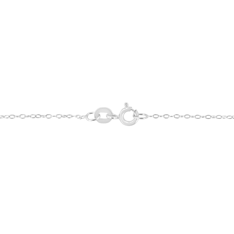 Bids.com AGS Certified 10K White Gold 1/3 Cttw Bezel Set Round Diamond Solitaire 16-18" Adjustable Pendant Necklace (I-J Color, SI1-SI2 Clarity) Necklaces