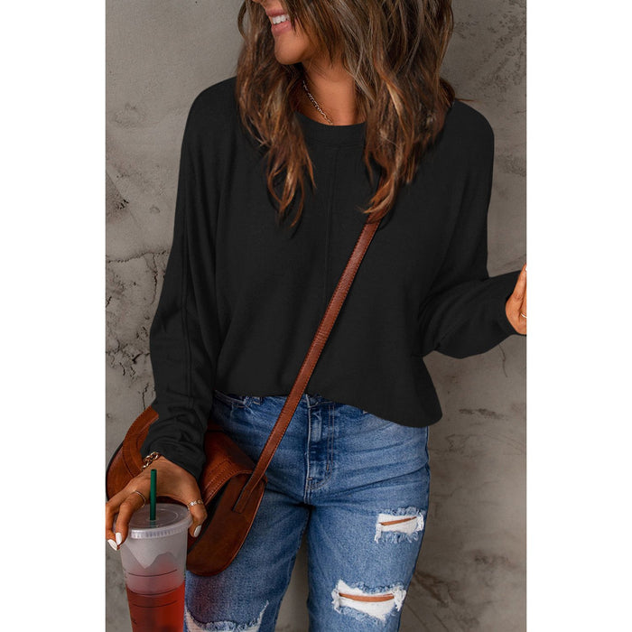 Double Take Round Neck Long Sleeve T-Shirt