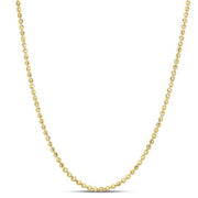 Bids.com Moon Cut Bead Chain in 14k Yellow Gold (2.00 mm) Necklaces