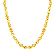 Bids.com 14k Yellow Gold Polished Oval Link Necklace Necklaces
