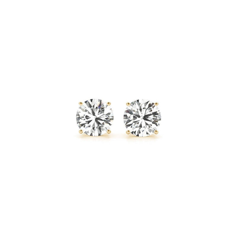 Bids.com 1 1/2 cttw Certified IGI Lab Grown Round Diamond Stud Earrings 14k Yellow Gold (G/VS2) Earrings