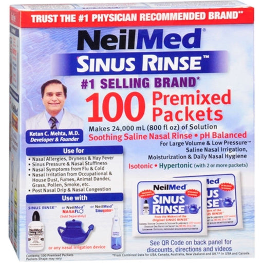 NeilMed NeilMed Sinus Rinse Saline Nasal Rinse, Premixed Packets Health & Beauty