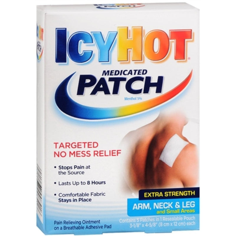 Icy Hot Icy Hot Original, Pain Relief Patch, Arm, Neck & Leg 5 ct Health & Beauty