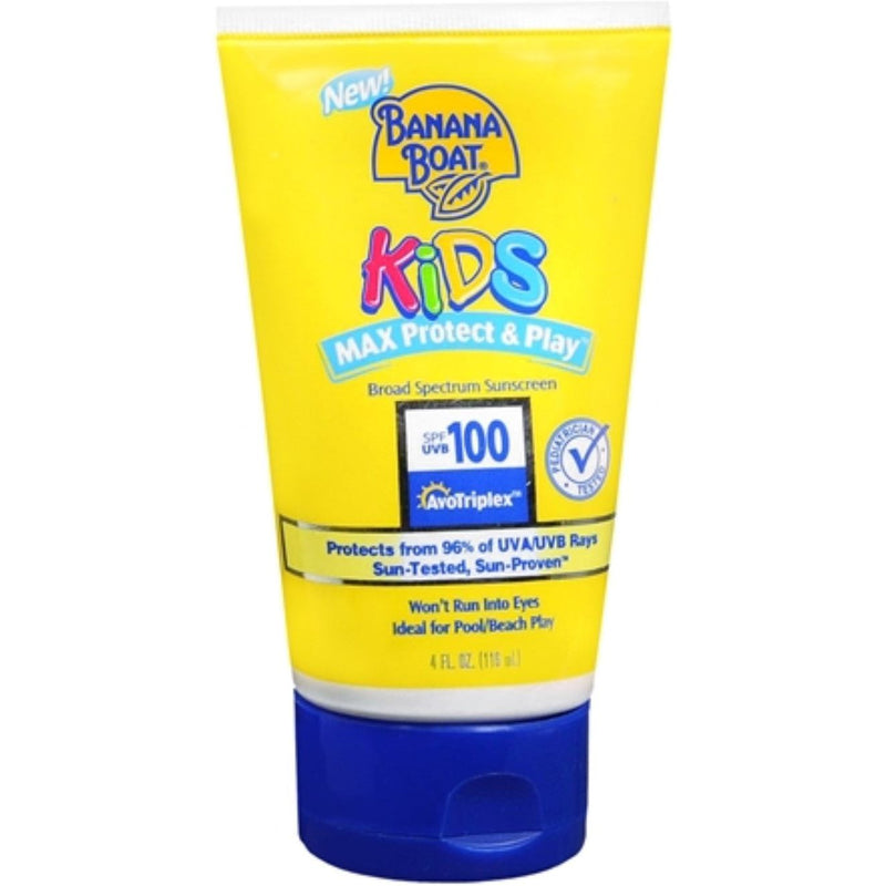 Banana Boat Banana Boat Kids Max Protect & Play Lotion Sunscreen Broad Spectrum SPF 100 - 4 oz Sunscreen White Smoke