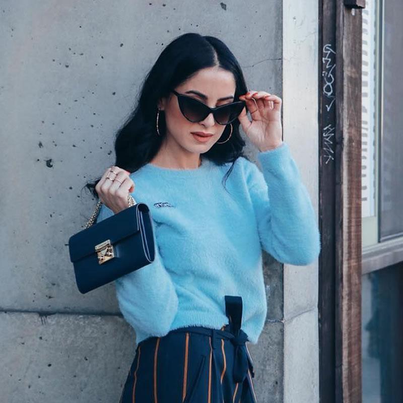 zeroUV Womens Fashion Hot Tip Pointed Vintage Cat Eye Sunglasses 8371 Sunglasses