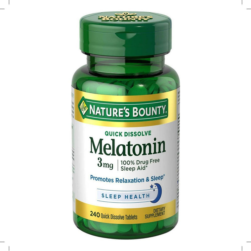 Nature's Bounty Nature's Bounty Melatonin, 3 Mg, Quick Dissolve Tablets Vitamins & Supplements