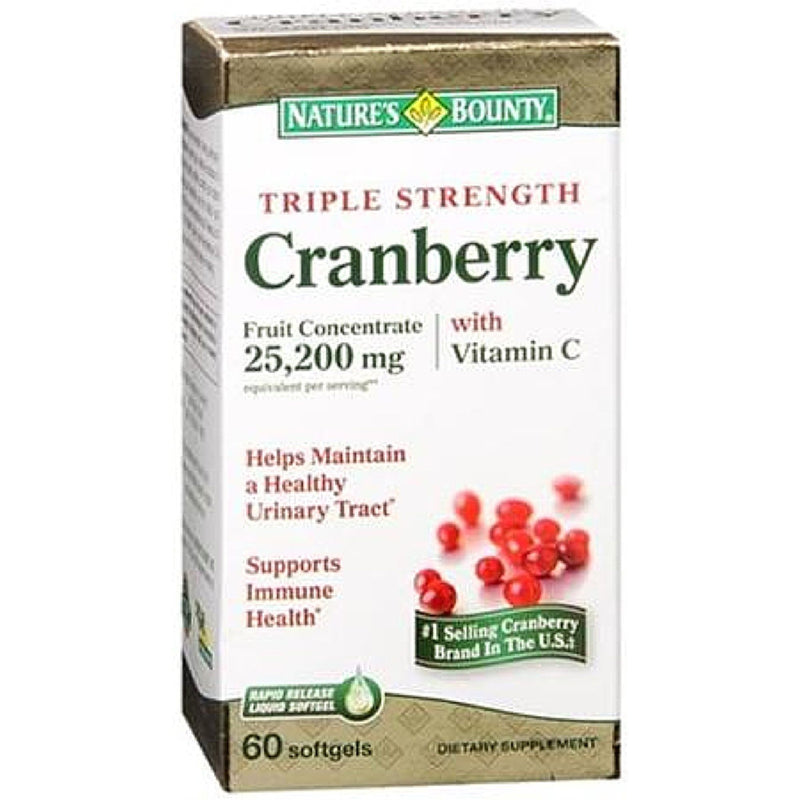 Nature's Bounty Nature's Bounty Triple Strength Natural Cranberry Vitamin C Softgels Vitamins & Supplements