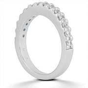 Bids.com 14k White Gold Shared Prong Diamond Wedding Ring Band Rings