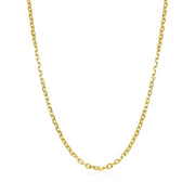 Bids.com 18k Yellow Gold Diamond Cut Cable Link Chain (1.90 mm) Necklaces