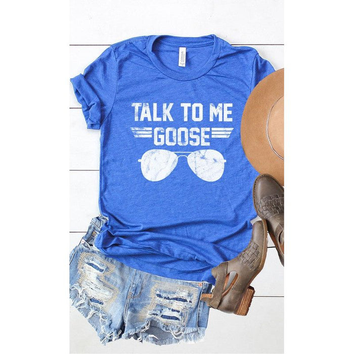 Talk to Me Goose White Ink Graphic Tee PLUS