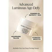 Mom’s Tallow Advanced Rejuvené Luminous Age-Defy Face/Neck Cream: Featuring Matrixyl® 3000 (+ Free 4oz Deep Firming Serum)