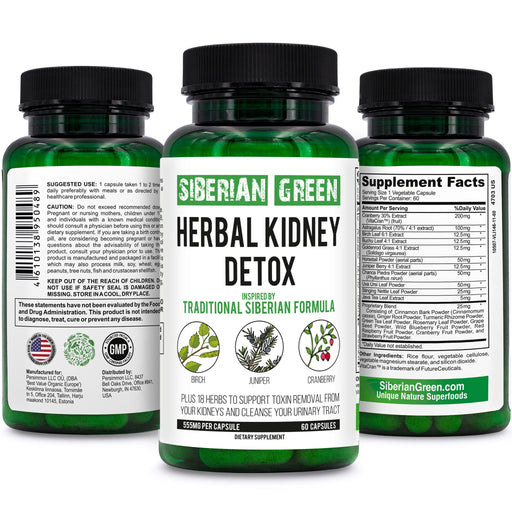 SiberianGreen.com Herbal Kidney Detox – An Ideal Supplement to Maintain Your Kidney Health Herbs White Smoke