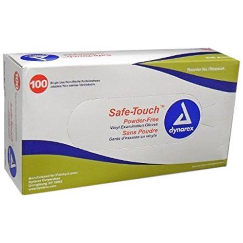 Safe-Touch Safe-Touch 2611U Powder Free Vinyl Exam Gloves, Small Gloves & Mittens