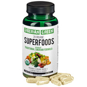 SiberianGreen.com 28 Organic Superfood Tablets – Essential Greens, Fruits & Veggies Herbs White Smoke