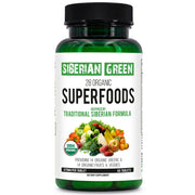 SiberianGreen.com 28 Organic Superfood Tablets – Essential Greens, Fruits & Veggies Herbs White Smoke