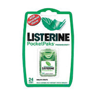 Pfizer Pfizer Listerine Bolsillo De Los Paquetes, Freshburst, (hierbabuena), 24 Tiras Por Paquete(paquete De 12) White Smoke