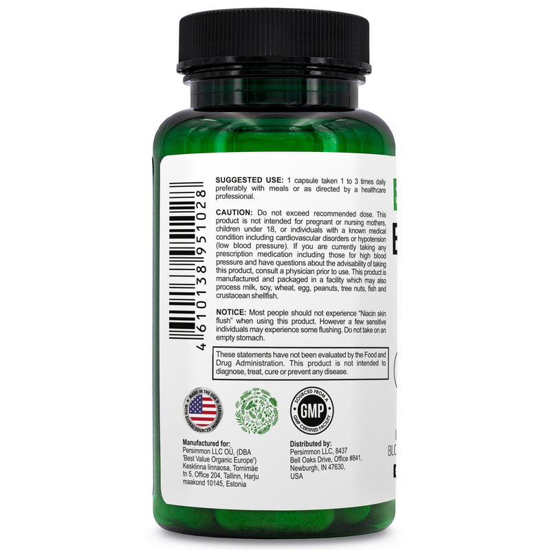 SiberianGreen.com Herbal Cardio Pressure Support Siberian Green 60 Caps - Hawthorn Hibiscus Garlic Herbs Gray