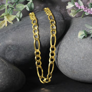 Bids.com 10K Yellow Gold Solid Figaro Chain (5.30 mm) Necklaces
