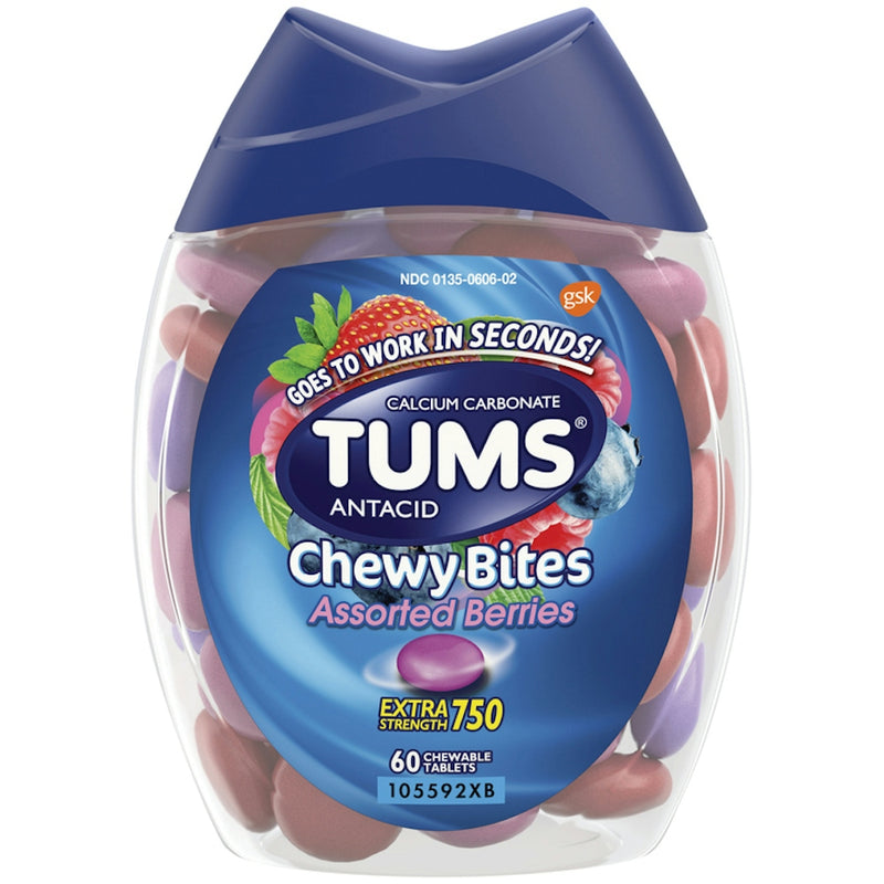 Tums TUMS Chewy Bites Extra Strength 750 – Assorted Berries (Chewable Tablets) Health & Beauty