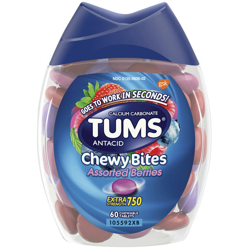 Tums TUMS Chewy Bites Extra Strength 750 – Assorted Berries (Chewable Tablets) Health & Beauty