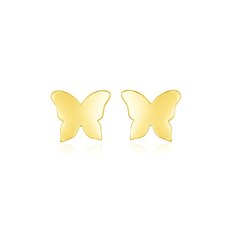 Bids.com 14k Yellow Gold Polished Butterfly Earrings Earrings