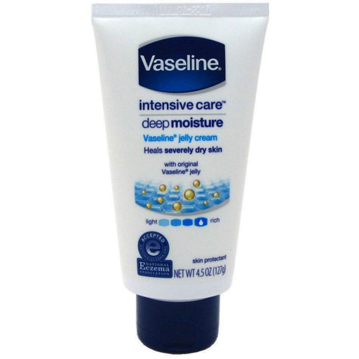 Vaseline Vaseline Petroleum Jelly Cream, Deep Moisture, Creamy Formula 4.5 Oz Petroleum Jelly White Smoke