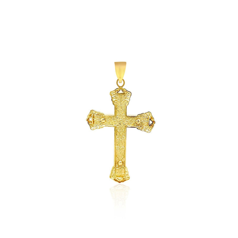 Bids.com 14k Yellow Gold Black Onyx Cross Pendant Pendants