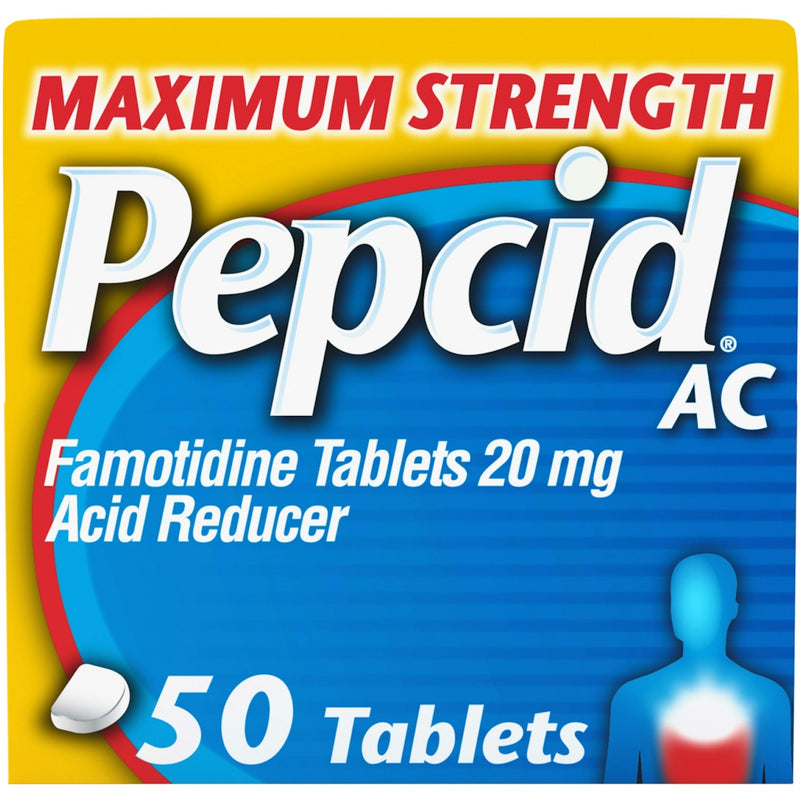 Pepcid Pepcid AC, Acid Reducer, Maximum Strength, 20 Mg, Tablets Medicine & Drugs