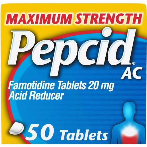 Pepcid Pepcid AC, Acid Reducer, Maximum Strength, 20 Mg, Tablets Medicine & Drugs