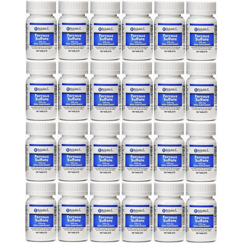 Reliable-1 Laboratories Reliable-1 Laboratories Ferrous Sulfate 325 Mg Iron Supplement 100 Tablets Vitamins & Supplements