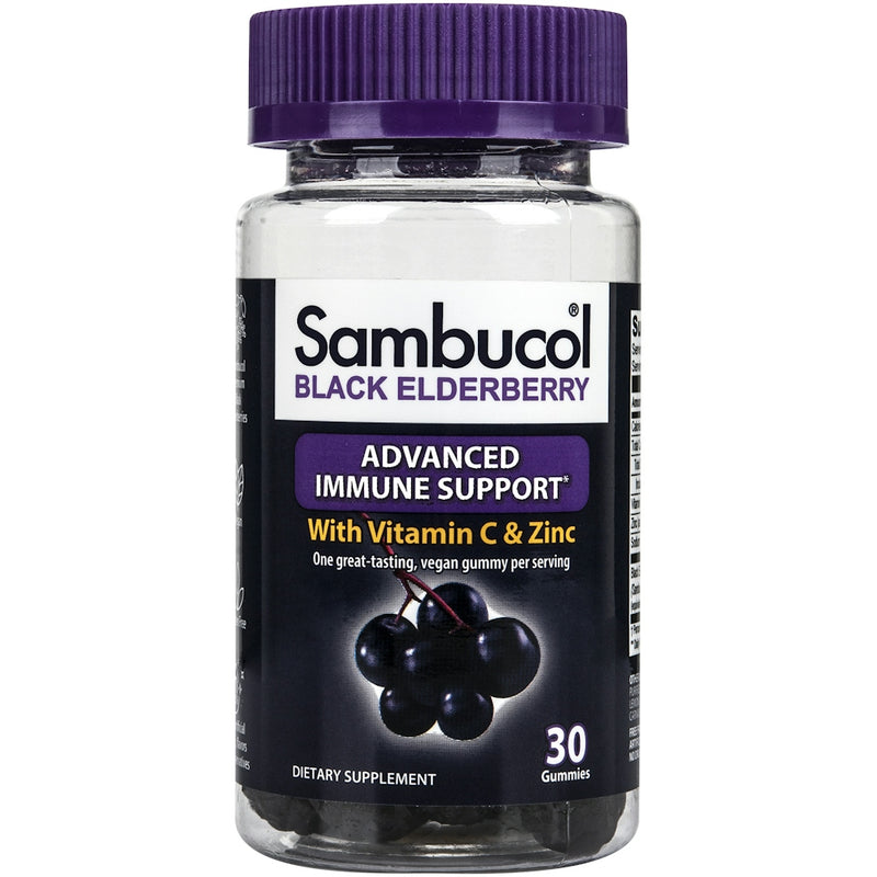 Sambucol Sambucol Black Elderberry Immune Support Gummies With Vitamin C And Zinc - 30ct Vitamins & Supplements Black