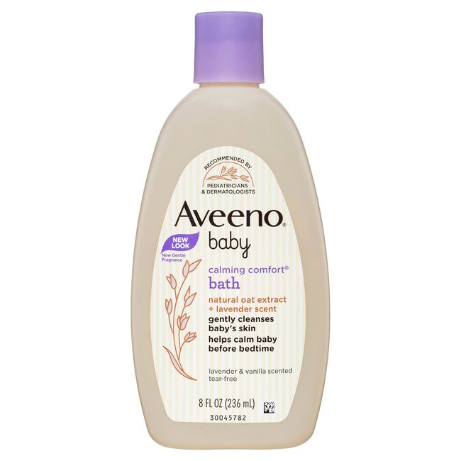 Aveeno Baby Calming Comfort Bath & Wash Lavender & Vanilla 8 fl. Oz