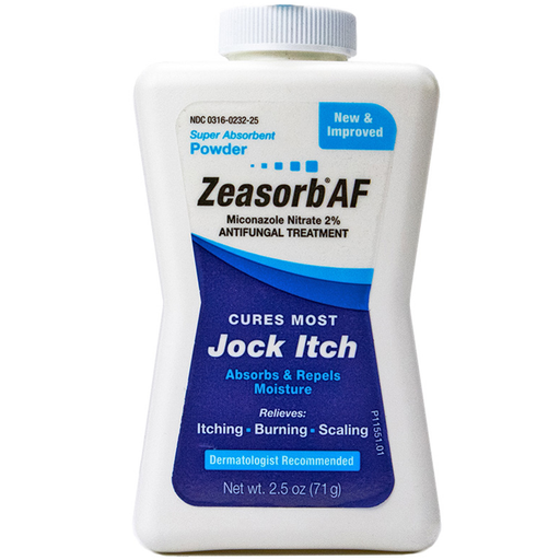 Zeasorb Zeasorb Antifungal Jock Itch Treatment Powder, 2.5 Oz First Aid White Smoke