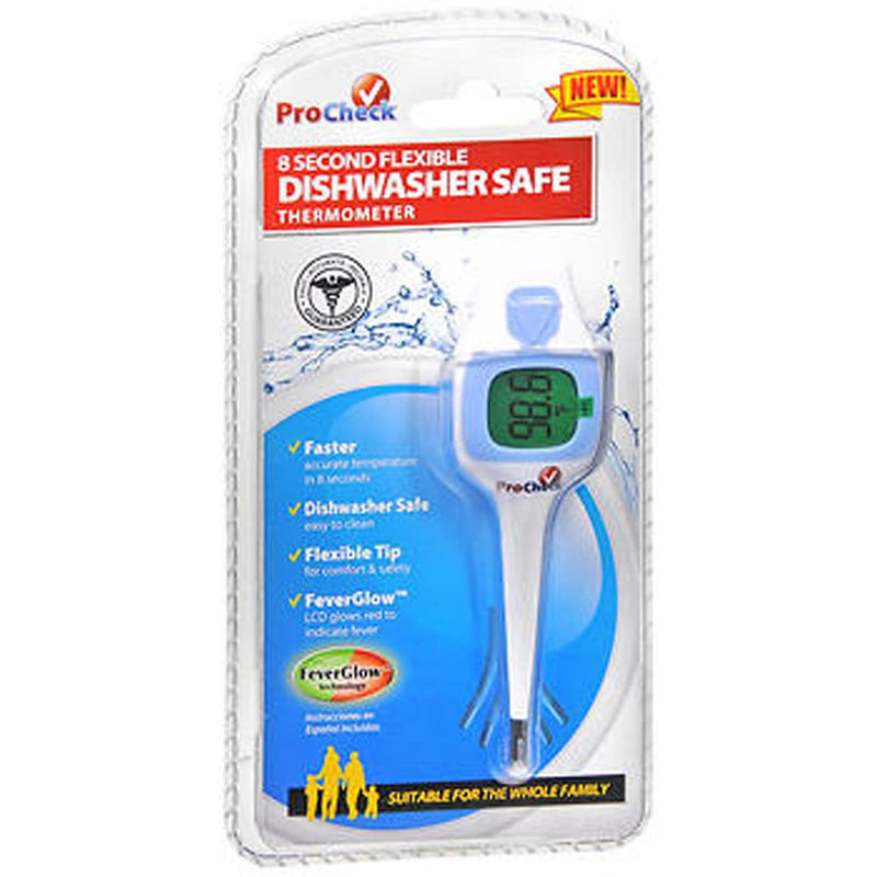 ProCheck Microlife FeverGlow Digital Thermometer – Fast 8-Second Reading – MT18L1 Clinical Accuracy Medical Thermometers White Smoke