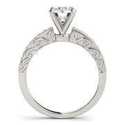 Bids.com 14k White Gold Antique Style Diamond Engagement Ring (1 1/8 cttw) Rings
