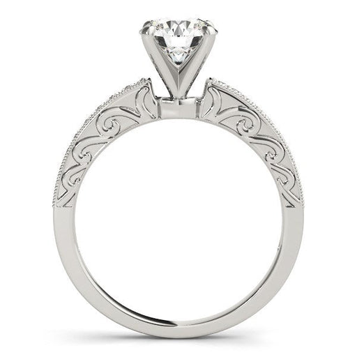 Bids.com 14k White Gold Antique Style Diamond Engagement Ring (1 1/8 cttw) Rings