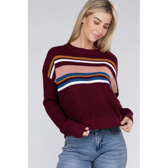 Striped Pullover Sweater