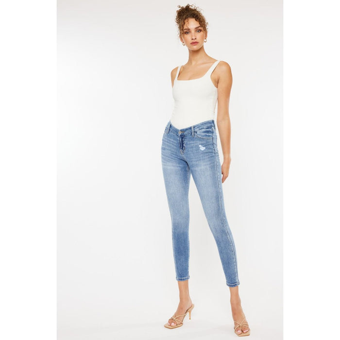 Kancan High Waist Cat's Whiskers Skinny Jeans