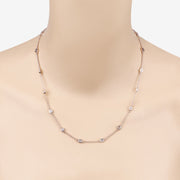 Bids.com 1.62 Carat Genuine Morganite .925 Sterling Silver Necklace Necklaces