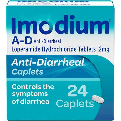 Imodium Imodium® A-D Anti-Diarrheal – 2 mg Loperamide HCl Caplets Health & Beauty