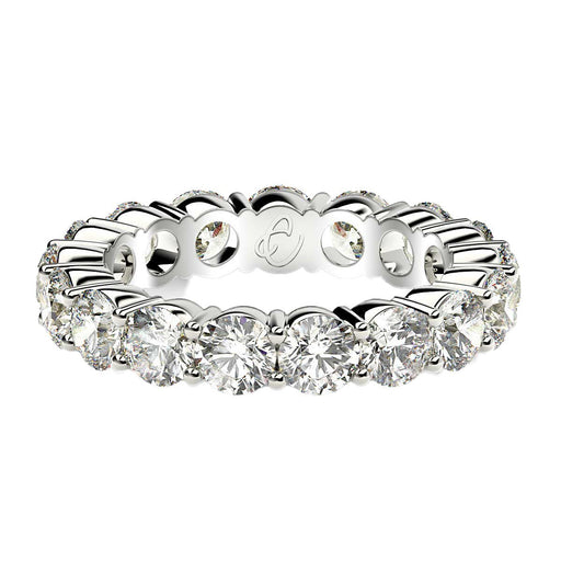 Bids.com Round Cut Lab Grown Diamond Eternity Ring in 14k White Gold (3 cttw FG/VS2) Rings