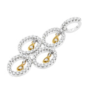 Bids.com 14K Two- Toned Gold 2/5 cttw Round Diamond Pendant Necklace (H-I, I1-I2) Necklaces