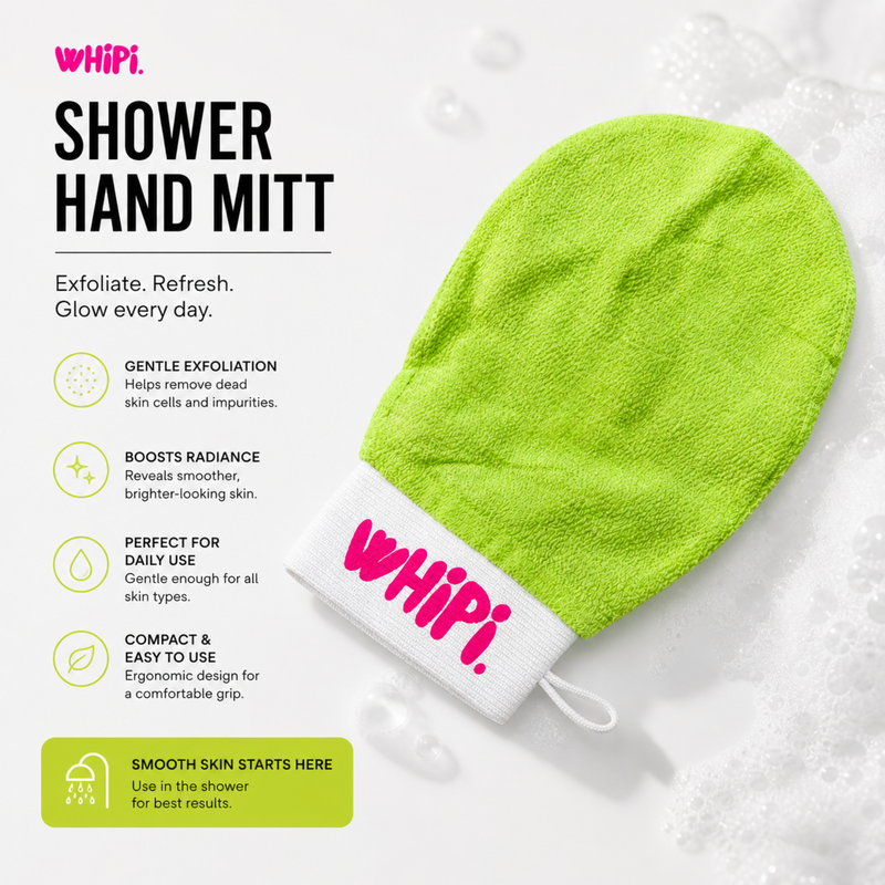 Whipi Co Exfoliating Shower Hand Mitt