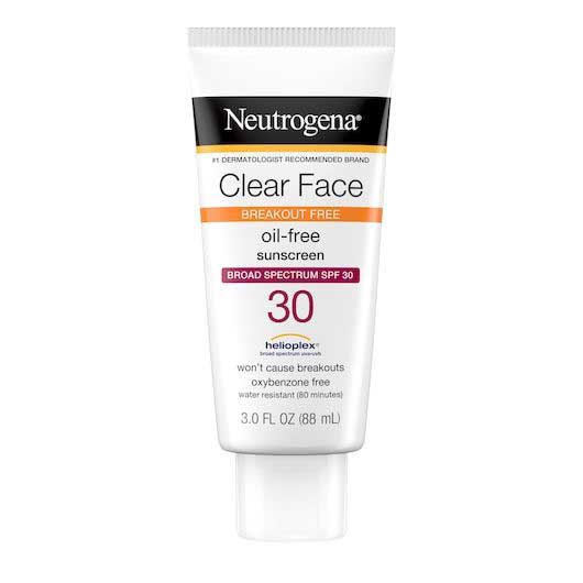 Neutrogena Neutrogena Clear Face Break Out Free SPF 30 Sunscreen Liquid Lotion, 3 Fluid Ounce -- 12 Per Case Lotion & Moisturizer